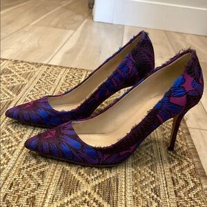 JCrew Elegant Purple and Blue Women's Heels, sz 37, made in Italy!